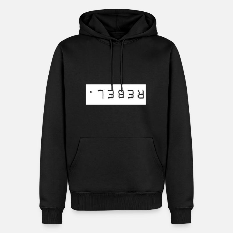 Chemise de déclaration, rebelle! - Sweat à capuche Premium bio Homme - noir
