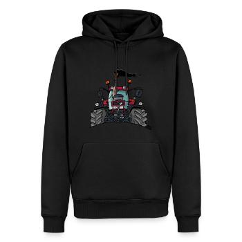 0505 Case 1255 - Men’s Premium Organic Hoodie - black - Front - Nico (187cm)