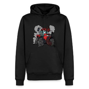 Fall 5120 - Männer Premium Bio Hoodie - Schwarz - Vorne - Nico (187cm)