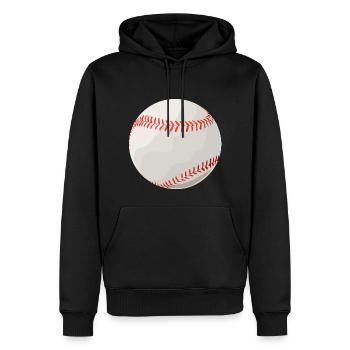 Baseball Ball Handschuh Spieler Amerika Geschenk - Männer Premium Bio Hoodie - Schwarz - Vorne - Nico (187cm)