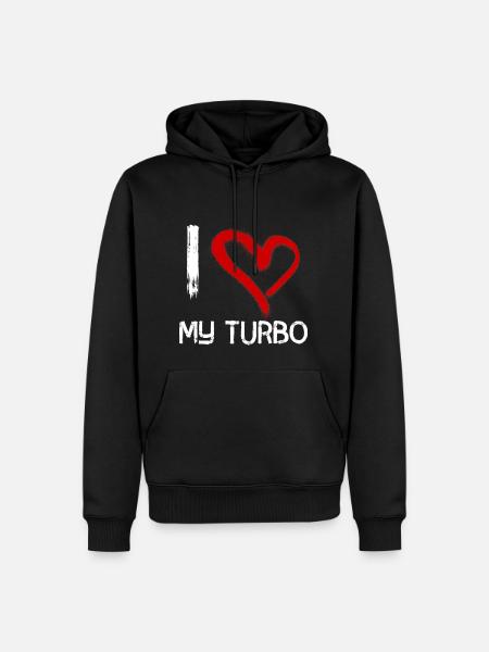 J'aime mon turbo - Sweat à capuche Premium bio Homme - noir