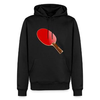 Raquette de tennis - Sweat à capuche Premium bio Homme - noir - Devant - Nico (187cm)
