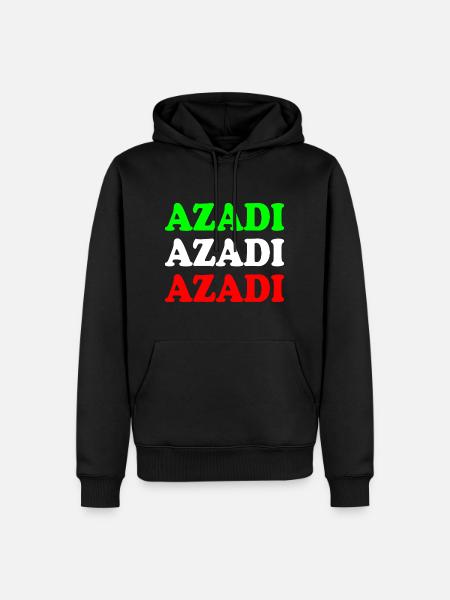 Azadi - Men’s Premium Organic Hoodie - black