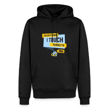 Immobilienmakler Immobilien Vertrieb Shirt - Männer Premium Bio Hoodie - Schwarz - Vorne - Nico (187cm)