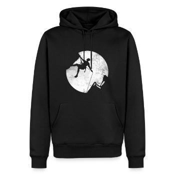 Gift climber boulderer climbing bouldering - Men’s Premium Organic Hoodie - black - Front - Nico (187cm)