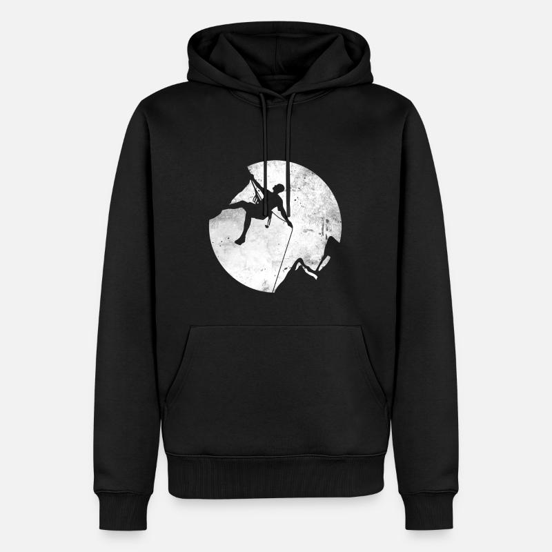 Geschenk Kletterer Boulderer klettern bouldern - Männer Premium Bio Hoodie - Schwarz