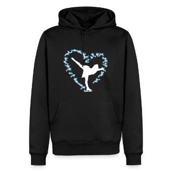 Eiskunstlauf Schlittschuhlauf Eis Figuren Tanz - Männer Premium Bio Hoodie - Schwarz - Vorne - Nico (187cm)