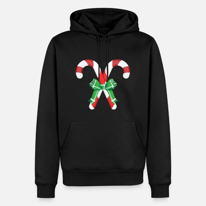Zuckerstange - Männer Premium Bio Hoodie - Schwarz