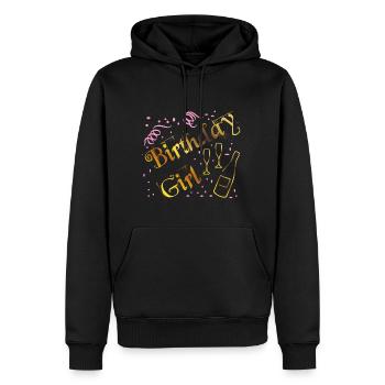 Mädchen Geburtstag feiern mit tollen Shirt - Männer Premium Bio Hoodie - Schwarz - Vorne - Nico (187cm)