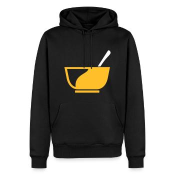 Müslischale zum Frühstück Geschenk - Männer Premium Bio Hoodie - Schwarz - Vorne - Nico (187cm)