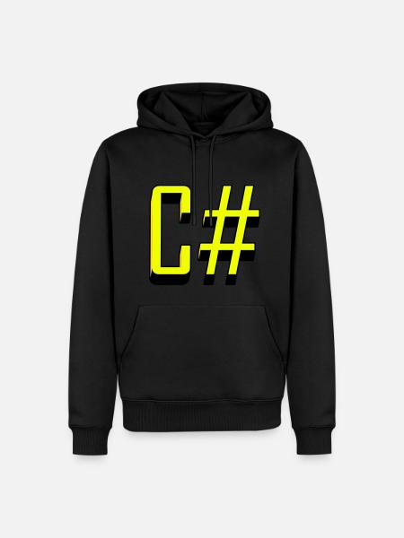 Programmiersprachen: C # / C sharp (Classic) - Männer Premium Bio Hoodie -
