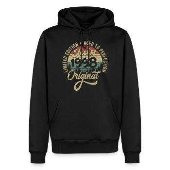 Geburtstag Juli 1998 juli 1998 July 1998 - Männer Premium Bio Hoodie - Schwarz - Vorne - Nico (187cm)