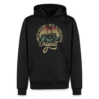 August 1968 Birthday present August 1968 August - Men’s Premium Organic Hoodie - black - Front - Nico (187cm)