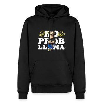 Bad Hair No Prob Llama Lama Alpaca - Men’s Premium Organic Hoodie - black - Front - Nico (187cm)