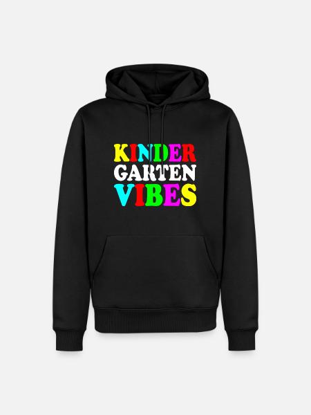 kindergarten vibes - Men’s Premium Organic Hoodie - black