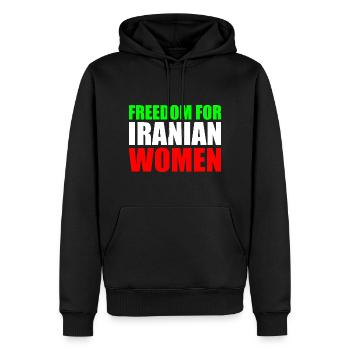 Freedom for iranian women - Männer Premium Bio Hoodie - Schwarz - Vorne - Nico (187cm)