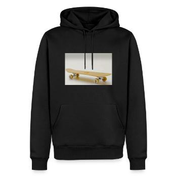 Me and my Skateboard | Skater Streetwear - Männer Premium Bio Hoodie - Schwarz - Vorne - Nico (187cm)
