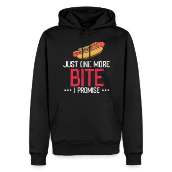 Hot Dog Love Hot Dog Saucisse Cadeau Ketchup - Sweat à capuche Premium bio Homme - noir - Devant - Nico (187cm)
