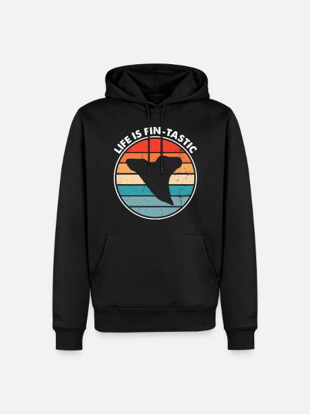 Paleontologist Designs Fossil Hunter Student - Men’s Premium Organic Hoodie - black