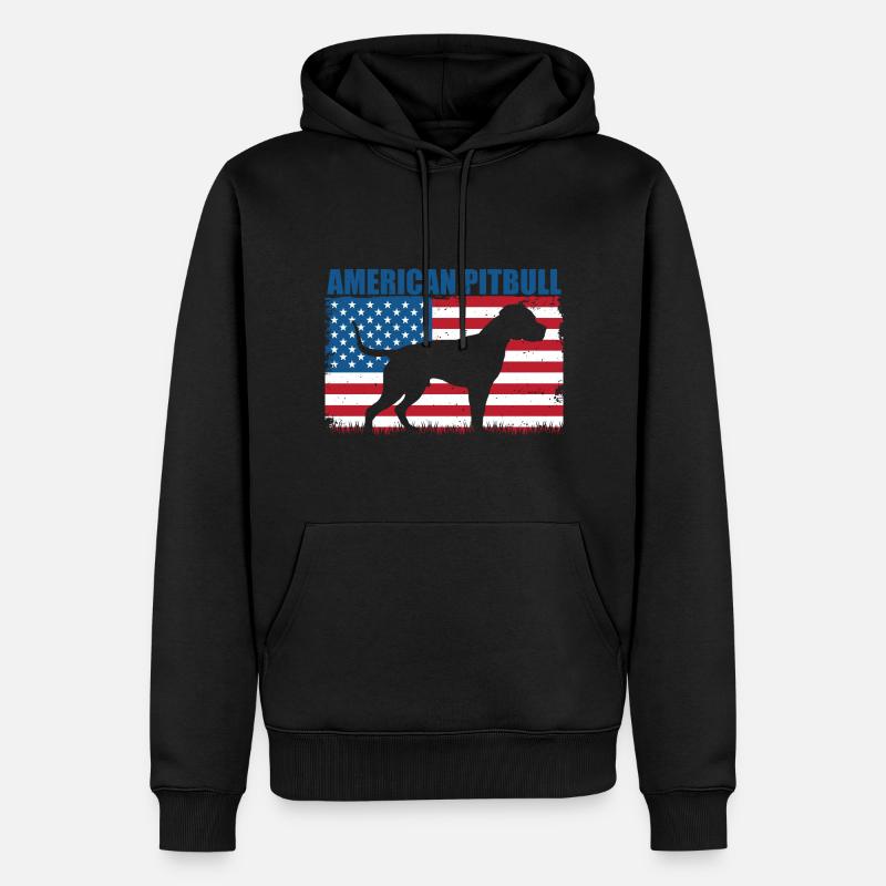 American Pit Bull Terrier - Sweat à capuche Premium bio Homme - noir