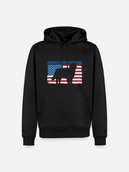 Bernese Mountain Dog - Men’s Premium Organic Hoodie - black