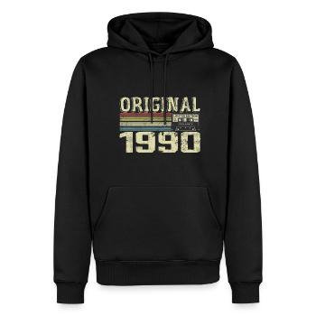1990 Geburtstagspartys - 1990er Jahre Retro-Geschenk - Männer Premium Bio Hoodie - Schwarz - Vorne - Nico (187cm)