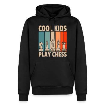Schach Geschenkidee für Schachspieler Schachmatt - Männer Premium Bio Hoodie - Schwarz - Vorne - Nico (187cm)