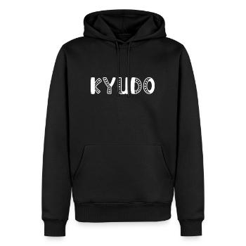 Tshirt kyudo - Men’s Premium Organic Hoodie - black - Front - Nico (187cm)