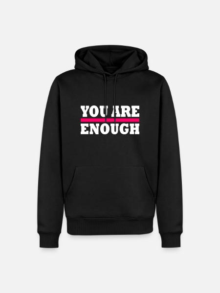 You are enough - Ekologisk premiumluvtröja herr - svart