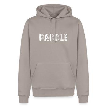 Paddle Sport - Sweat à capuche Premium bio Homme - taupe - Devant - Nico (187cm)