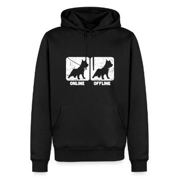 Cairn Terrier - Männer Premium Bio Hoodie - Schwarz - Vorne - Nico (187cm)