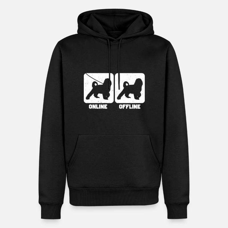 Bernedoodle Hund - Männer Premium Bio Hoodie - Schwarz
