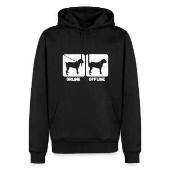 Boerboel - Männer Premium Bio Hoodie - Schwarz - Vorne - Nico (187cm)