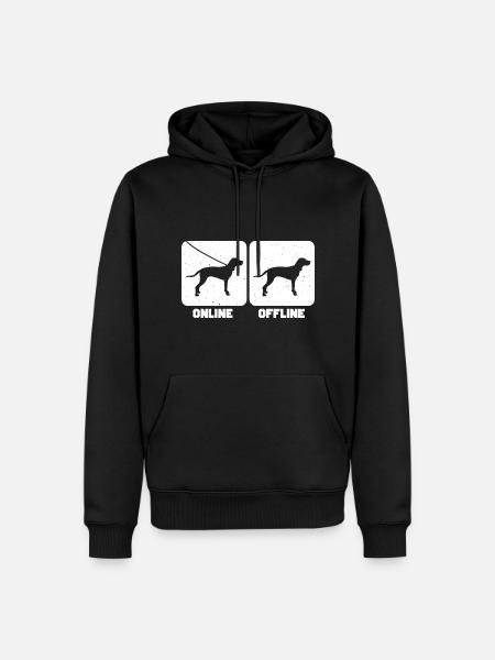 Bluetick Coonhound Chien - Sweat à capuche Premium bio Homme - noir
