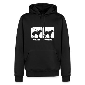 Bullmastiff - Men’s Premium Organic Hoodie - black - Front - Nico (187cm)