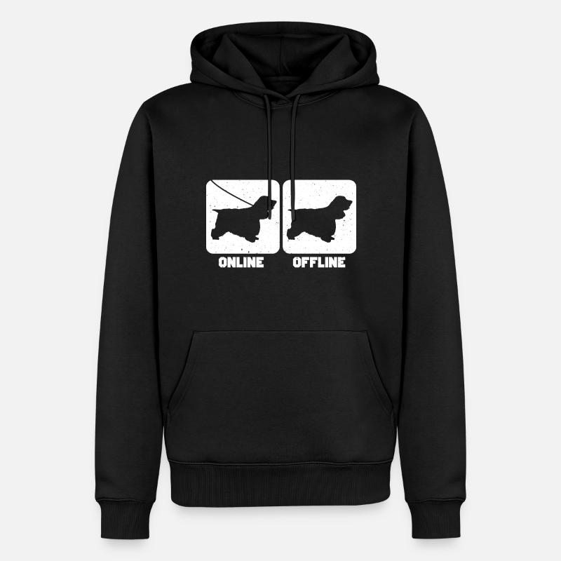 Cocker Spaniel - Sweat à capuche Premium bio Homme - noir