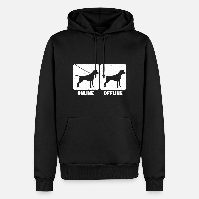 Dogo Argentino - Sweat à capuche Premium bio Homme - noir