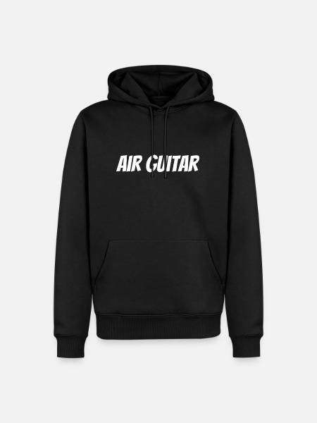 T shirt air guitar - Men’s Premium Organic Hoodie - black