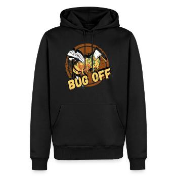 Bug Off Pest Control Exterminator Design for a - Men’s Premium Organic Hoodie - black - Front - Nico (187cm)