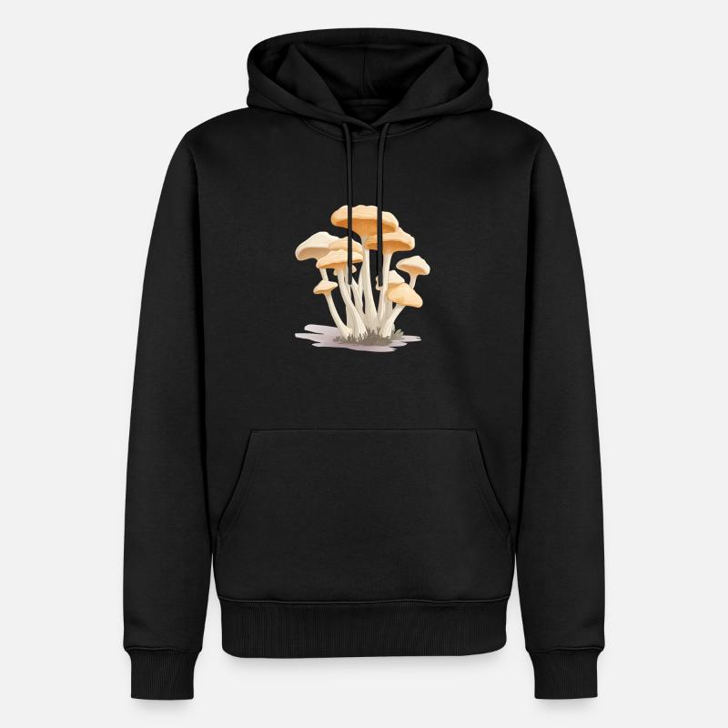 Collecte de champignons - Sweat à capuche Premium bio Homme - noir