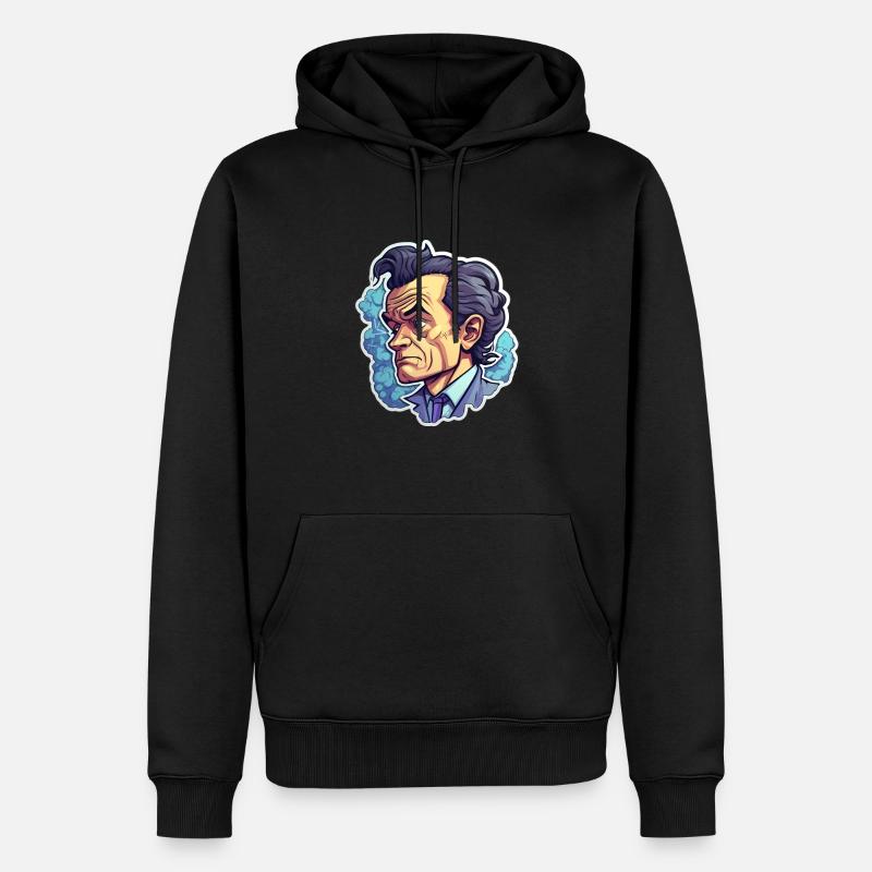 Richard Feynman - Männer Premium Bio Hoodie - Schwarz