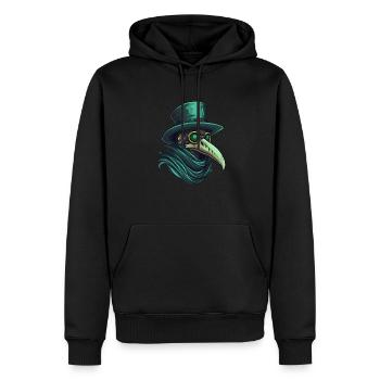 Peste Docteur Docteur Docteur - Sweat à capuche Premium bio Homme - noir - Devant - Nico (187cm)