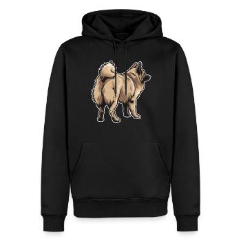 Eurasier Hund - Männer Premium Bio Hoodie - Schwarz - Vorne - Nico (187cm)