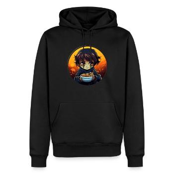 Cereal Killer Lustiges Müsli Motiv - Männer Premium Bio Hoodie - Schwarz - Vorne - Nico (187cm)