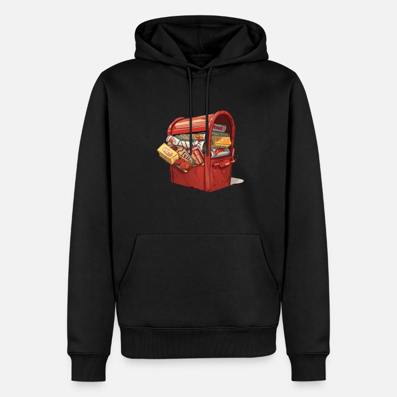 Spam Informatikwitz - Männer Premium Bio Hoodie - Schwarz
