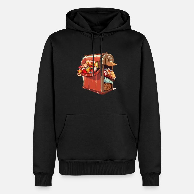 Spam Informatikwitz - Männer Premium Bio Hoodie - Schwarz