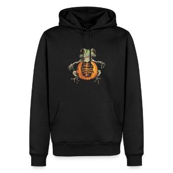 Pumpkin frog frog pumpkin - Men’s Premium Organic Hoodie - black - Front - Nico (187cm)