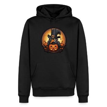 Toucan Halloween - Sweat à capuche Premium bio Homme - noir - Devant - Nico (187cm)