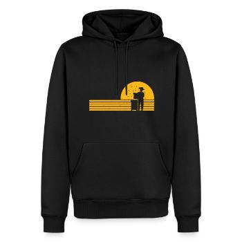 Beekeeper Beekeeping Honey Hobby Honey Bee - Men’s Premium Organic Hoodie - black - Front - Nico (187cm)