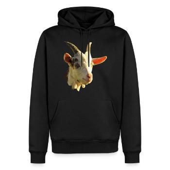 Ziegen T-Shirts Geschenk - Männer Premium Bio Hoodie - Schwarz - Vorne - Nico (187cm)